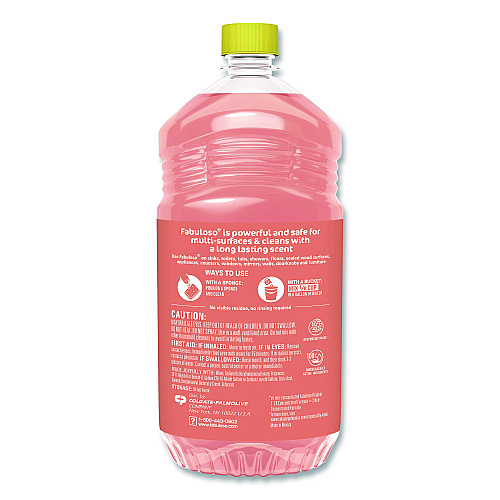Fabuloso Multi-Use Cleaner, Peach Scent, 56 oz Bottle, 6/Carton (61046751)