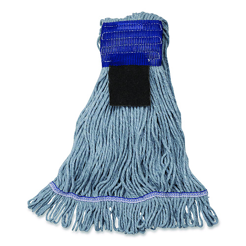 Carlisle Medium Blue Looped-End Mop, Cotton, 36 x 6 x 3, Blue (369418S14)