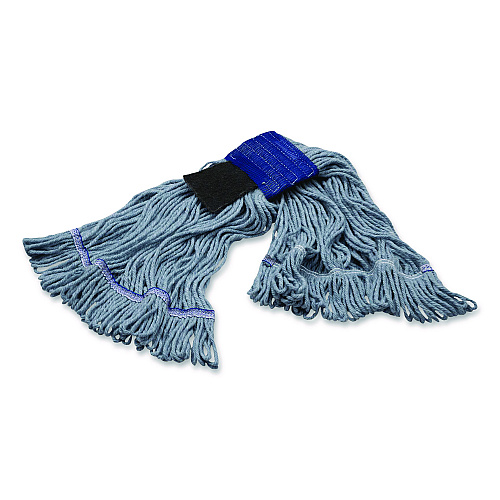 Carlisle Medium Blue Looped-End Mop, Cotton, 36 x 6 x 3, Blue (369418S14)