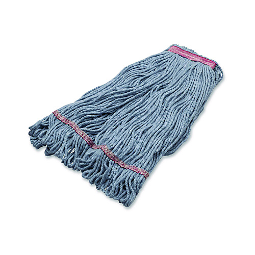 Carlisle Medium Blue Looped-End Mop, Cotton, 43 x 6 x 3, Red (369423B14)