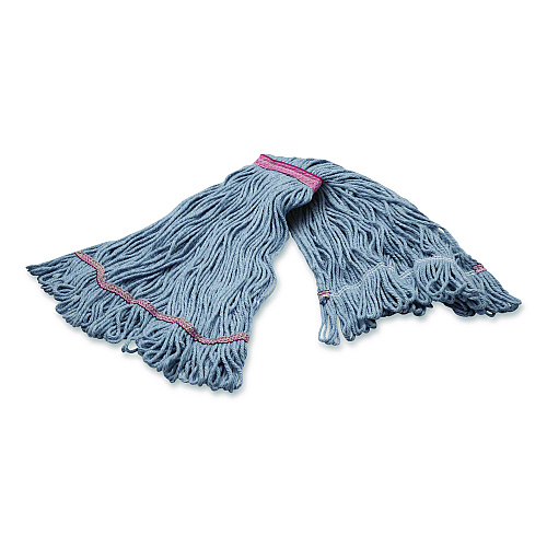 Carlisle Medium Blue Looped-End Mop, Cotton, 43 x 6 x 3, Red (369423B14)