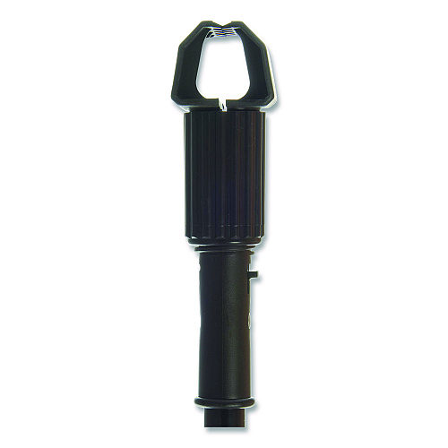 Carlisle Vinyl Coated Jaw Style Metal Mop Handle, 1" dia x 60", Black (3697000)