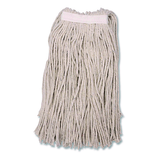 Carlisle Full Weight Cut End Mop Head, Cotton, 16 oz, White (369716B00)