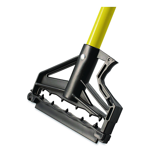 Carlisle Sparta Spectrum Quik-Release Fiberglass Mop Handle, 1" dia x 60", Yellow (4166404)