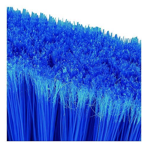 Carlisle Duo-Sweep Flagged Light Industrial Broom Head, 12", Blue/Black (4685314)