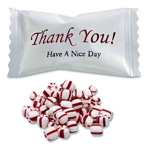 Stewart Superior Thank You Have a Nice Day Mints, Peppermint, Individually Wrapped, 1,000/Carton (CJ3007P)
