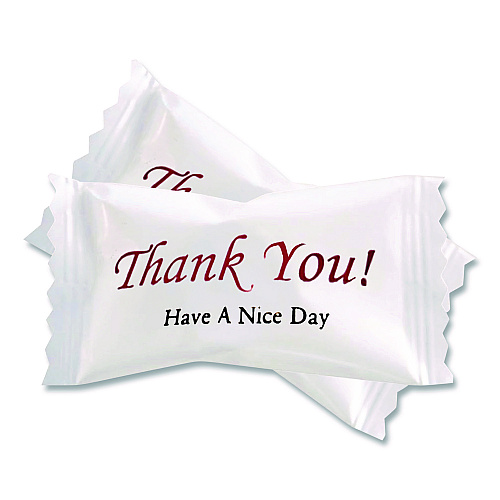 Stewart Superior Thank You Have a Nice Day Mints, Peppermint, Individually Wrapped, 1,000/Carton (CJ3007P)