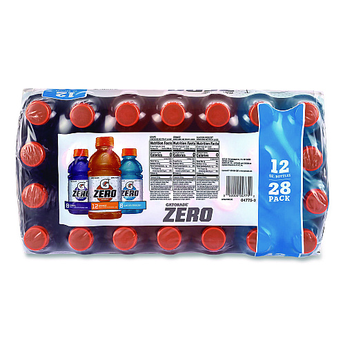 Zero Variety Pack, Assorted Flavors, 12 oz Bottle, 28/Carton