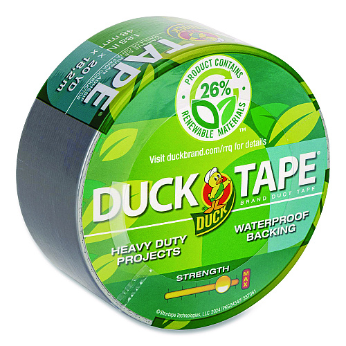 Renewable Material Duck Tape, 1.88" x 20 yd, Silver (243066)