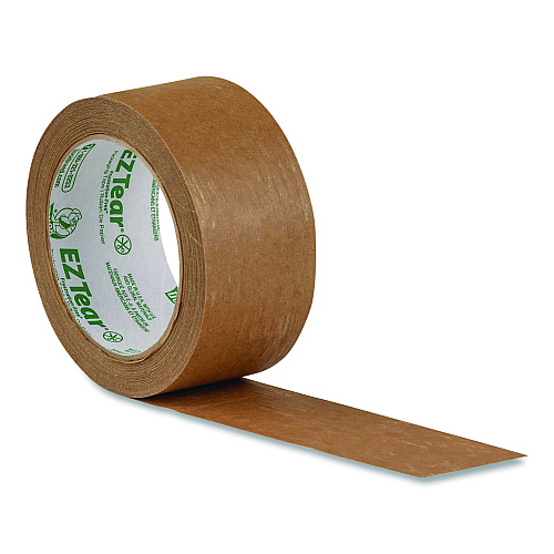 Duck Brand EZ Tear Paper Tape, 1.88" x 25 yd, Brown (242828)