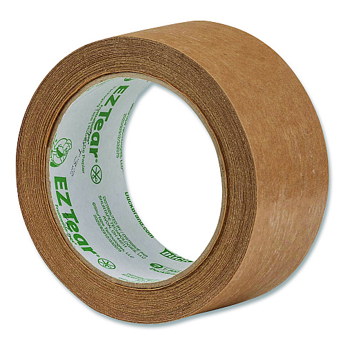 Duck Brand EZ Tear Paper Tape, 1.88" x 25 yd, Brown (242828)
