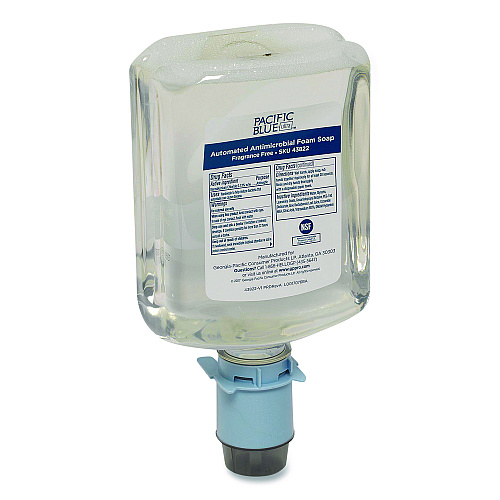 Georgia Pacific Professional Pacific Blue Ultra Automated Foam Soap Refill, Antimicrobial, E2 Rated, Fragrance-Free, 1,200 mL, 3/Carton (43822)