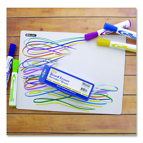 Imperial Whiteboard and Chalkboard Eraser, 5" x 2" x 1", White (6005)