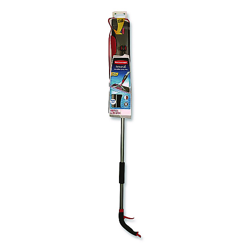 Rubbermaid Commercial Reveal Microfiber Spray Mop Kit, Microfiber Head, 54.5" Silver/Black Handle (1M15GRYRD)