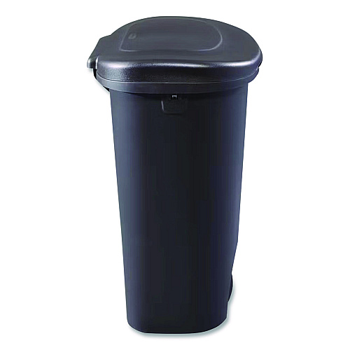 Rubbermaid Classic Step-On Trash Can, 13 gal, Resin, Black (1843028)