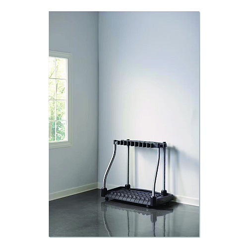 Rubbermaid FastTrack Garage Tool Tower Rack, Plastic, Holds Up to 40 Tools, 38" x 20.5" x 34.4", Black (2140834)