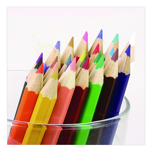 Color-Brite Colored Pencil Set, 3 mm, Assorted Lead and Barrel Colors, 12/Set (765)