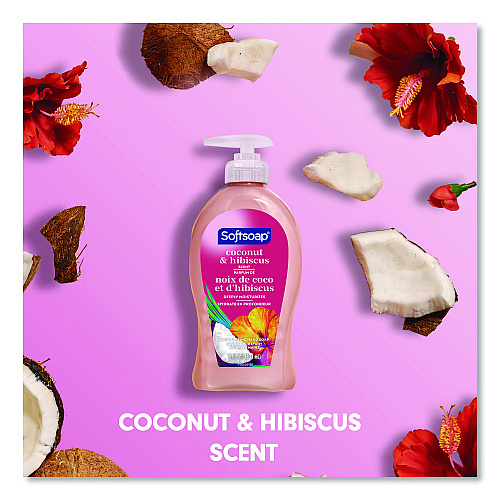 Softsoap Liquid Hand Soap Pumps, Coconut and Hibiscus Scent, 11.25 oz, 6/Carton (US07157ACT)