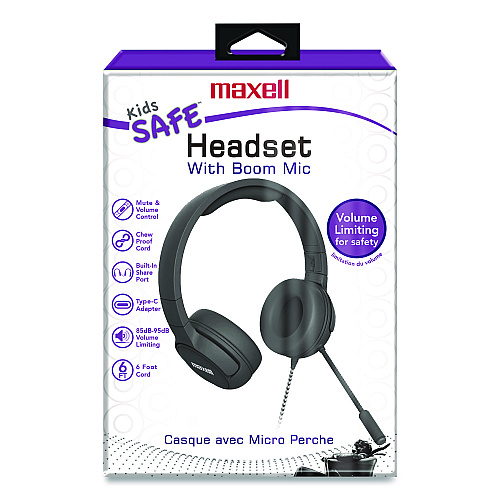 Maxell Kid's Headphone-Wired, Black (198021)