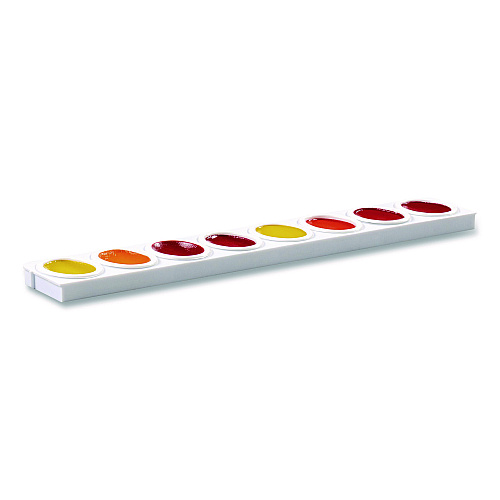 Prang Refillable Oval Watercolor Tray, White, 12/Pack (X00825)