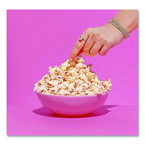 LesserEvil Snack Organic Himalayan Pink Salt Popcorn, 0.88 oz Bag, 18/Carton (LSN00141)