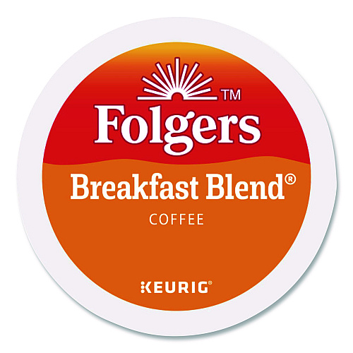 Folgers Breakfast Blend Coffee K-Cup, 24/Box, 4 Boxes/Carton (0448CT)