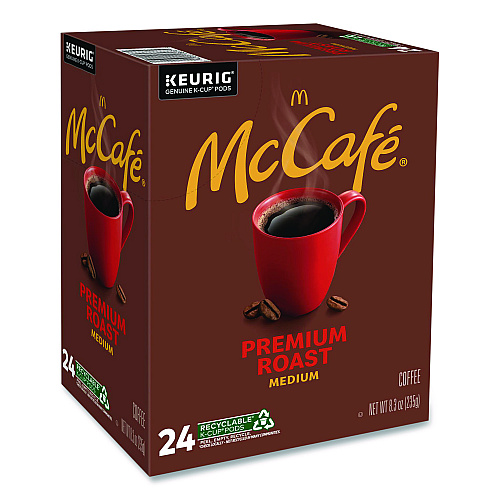 McCafe Premium Roast K-Cup, 24/Box, 4 Boxes/Carton (7465CT)