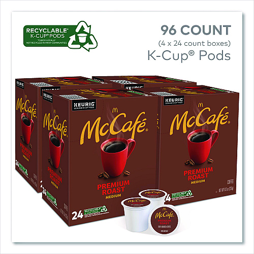 McCafe Premium Roast K-Cup, 24/Box, 4 Boxes/Carton (7465CT)