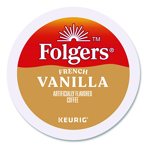 French Vanilla Coffee K-Cups, French Vanilla, 24/Box, 4 Boxes/Carton