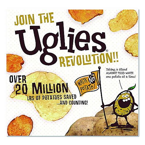 Uglies Kettle Potato Chips, Sea Salt, 2 oz Bags, 24/Carton (DFN26102)