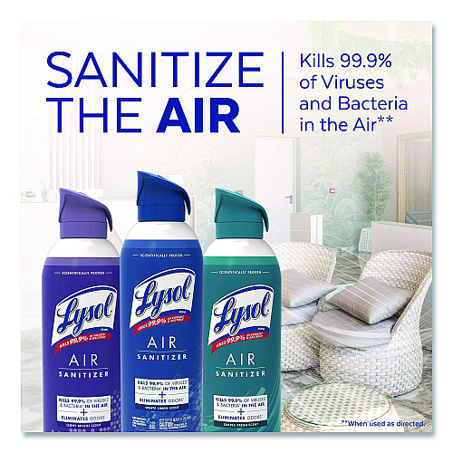 Lysol&reg; Air Sanitizer & Odor Eliminator Spray, Fresh Scent, 10 oz. Aerosol Spray (99350EA)