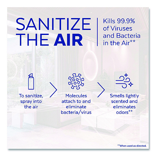 Lysol&reg; Air Sanitizer Spray, Light Breeze, 10 oz Aerosol Spray (99394EA)