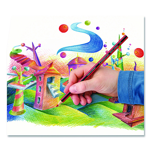 Staedtler Colored Pencils, Assorted Lead and Barrel,Colors, 24/Pack (185ND24A602)