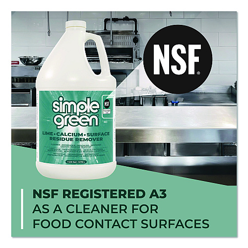 simple green Lime Calcium Surface Residue Remover, 1 gal Bottle, 6/Carton (1700128)
