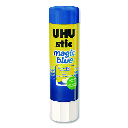 Staedtler Glue Stick, 8.2 g, Applies Blue, Dries Clear, 24/Pack (9U9960102)