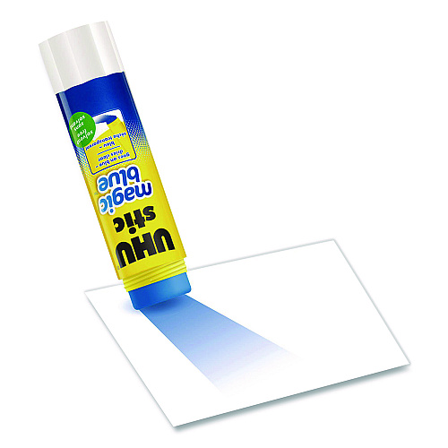 Staedtler Glue Stick, 21 g, Applies Blue, Dries Clear, 12/Pack (9U9960202)
