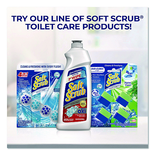Soft Scrub Oxi Cleanser, Clean Scent, 24 oz Bottle, 8/Carton (07226)