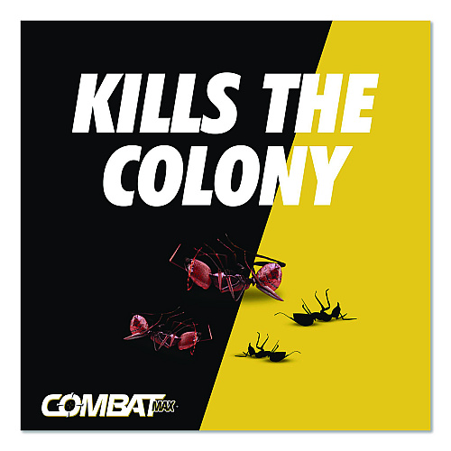Combat Max 2-in-1 Ant Bait, 0.84 oz, 4 Bait Stations (07172EA)