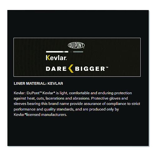 KutGard Knitted Kevlar Sleeve, 2-Ply, 18", Tan (10KS18)