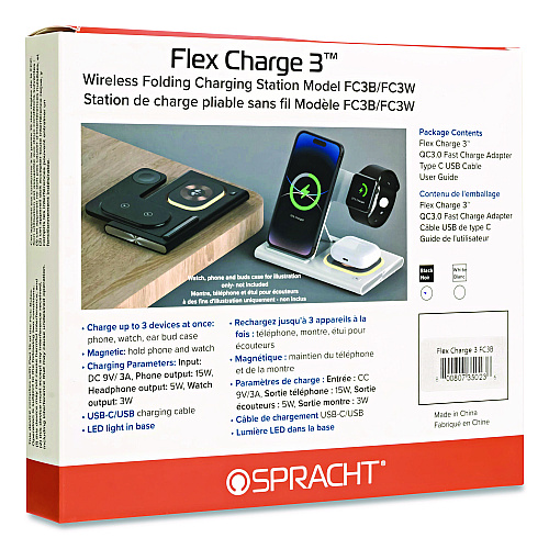 Spracht Flex Charge 3, USB-C, Black (FC3B)