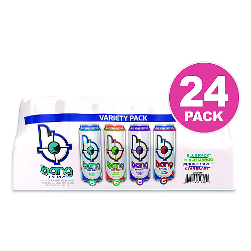 Energy Drink Variety Pack, Assorted Flavors, 16 oz Can, 24/Carton
