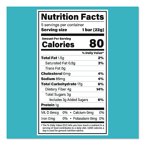 Crispy Treat, Vanilla, 0.78 oz Bars, 5 Bars/Pack, 3 Packs/Carton
