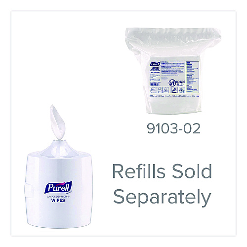PURELL Surface Disinfecting Wipes Wall Dispenser, 11 x 13.38 x 11.06, White (910301)