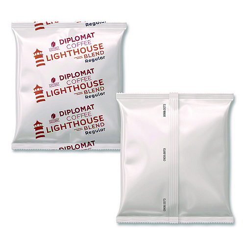 Diplomat Coffee Light House Frac Pack, 2.5 oz, 100/Carton (CLCLH25100R)