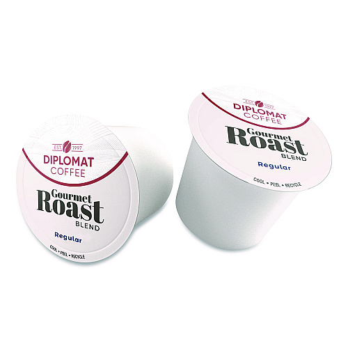 Diplomat Coffee Gourmet DC-Cup, 10 g, 96/Carton (CDCCUPGR9610)