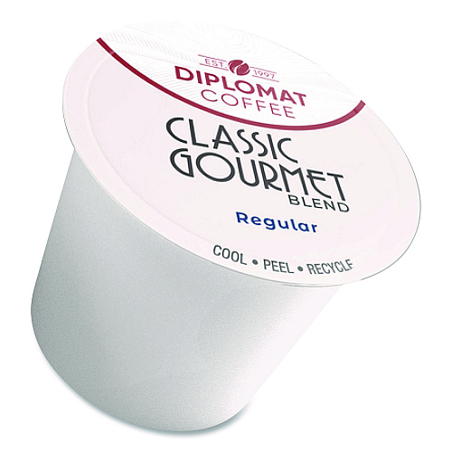 Diplomat Coffee Classic Gourmet DC-Cup, 10 g, 96/Carton (CDCCUPCG9610)