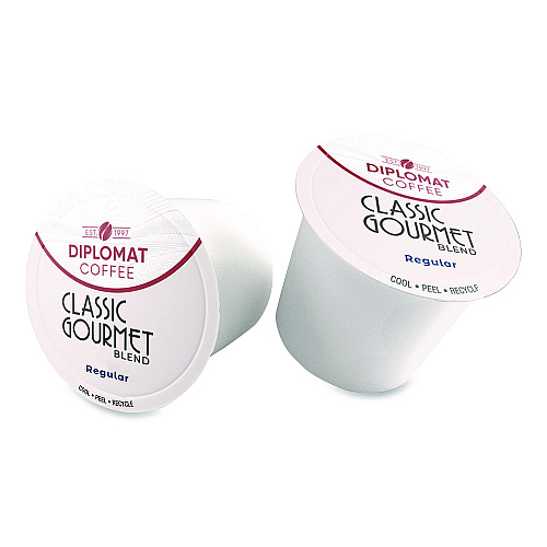 Diplomat Coffee Classic Gourmet DC-Cup, 10 g, 96/Carton (CDCCUPCG9610)