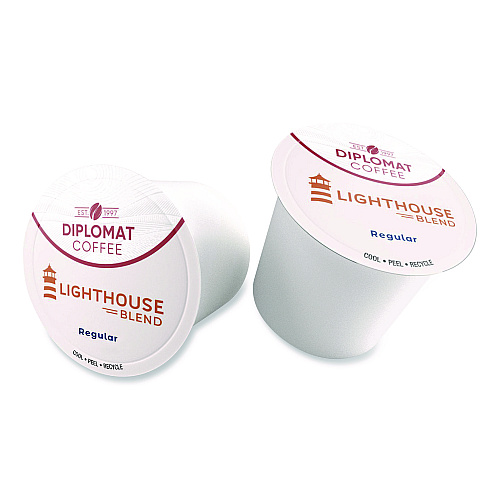 Diplomat Coffee Lighthouse DC-Cup, 10 g, 96/Carton (CDCCUPLH9610)