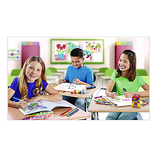 Cra-Z-Art Washable Kids' Paint Set, with Artist Brush, 12 Assorted Colors/Pack (1062824)