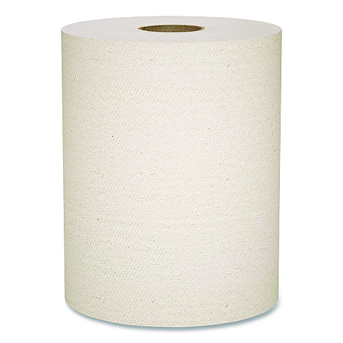 Scott Essential 100% Recycled Fiber Hard Roll Towel, 1-Ply, 8" x 800 ft, 1.5" Core, Brown, 6 Rolls/Carton (56758)